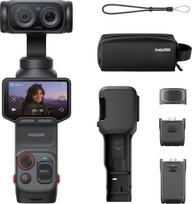 „Insta360 Luna Ultra Endurance“ rinkinys – 8K vlogų filmavimo kamera su dviem „Leica“ objektyvais, 12 kartų priartinimu, 1 colio jutikliu, nuimamu 2 colių jutikliniu ekranu, trimis AI lustais, kompaktiška stabilizatoriaus kamera, skirta vlogams ir