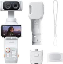 „Insta360 Luna Ultra“ – 8K vlogų filmavimo kamera su dviem „Leica“ objektyvais, 12 kartų priartinimu, 1 colio jutikliu, nuimamu 2 colių jutikliniu ekranu, trimis AI lustais, kompaktiška stabilizatoriaus kamera, skirta vlogams ir fotografijai