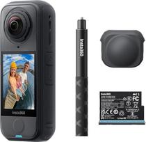 „Insta360 X4 Air“, 8K 360° kamera, 165 g sveriantis lengvas ir nepastebimas „selfie“ laikiklis, keičiamieji objektyvai, įrašykite ir suderinkite vaizdą, dirbtinio intelekto pagrįsta programėlė, „FlowState“ stabilizavimas, integruota apsauga nuo vėjo, prad