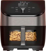 „Instant Vortex Plus“ su „ClearCook“ – 5,7 l talpos skaitmeninė sveika karšto oro keptuvė, nerūdijančio plieno, 6-in-1 išmaniosios programos – kepimas, kepimas orkaitėje, skrudinimas, griliavimas, džiovinimas, šildymas, didelė talpa, 1700 W