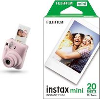 „INSTAX Mini 12“ momentinis fotoaparatas, „Blossom Pink“ spalvos + „Mini Film Standard“ juostelės (20 vnt. pakuotėje)
