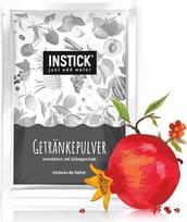 „INSTICK“ greitai tirpstantis gėrimas be cukraus (granatų skonio) – 1 pakuotė, skirta 18 l – veganiškas gėrimo milteliai, mažai kalorijų ir su vitaminu C – greitai tirpstantys milteliai