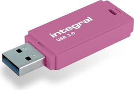 „Integral Neon“ 128GB USB 3.0 atmintinė – rožinė (iki 110MB/s)