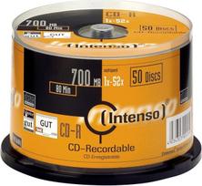 „Intenso 1001125“ CD-R 52x, 50 vnt. pakuotė „Cakebox“ | Aukščiausios kokybės duomenų ir garso įrašymo laikmena, suderinama su visais CD įrašymo įrenginiais, atspari įbrėžimams paviršius, užtikrinantis duomenų saugumą
