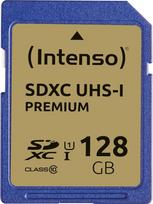 „Intenso Premium“ SDXC UHS-1 128GB 10 klasės atminties kortelė, mėlyna