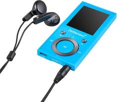 „Intenso Video Scooter BT“ MP3 grotuvas – 64GB atminties ir „Bluetooth 5.0“, mėlynos spalvos | Nešiojamasis multimedijos grotuvas su 1,8 colio spalvotu ekranu, USB-C jungtimi, 18 valandų baterijos veikimo trukme ir ausinėmis komplekte