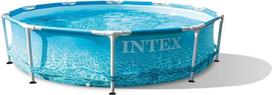 „Intex“ 10 pėdų x 30 colių „Beachside“ metalinio rėmo baseino rinkinys