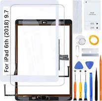 „iPad 6“ (2018 m., 9,7 colio) baltas jutiklinis ekranas su „Home“ mygtuku