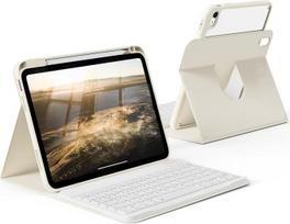 „iPad“ (A16) 11/10 kartos 11/10,9 colio klaviatūros dėklas – kreminė balta spalva