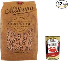 „Italian Gourmet“ „Ditaloni Rigati Integrale“ makaronai iš pilnagrūdžių miltų, 12 x 500 g