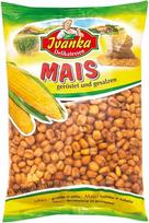 „Ivanka“ skrudinta ir sūdyta kukurūzų grūdai, 500 g – traškus, sveikas užkandis be priedų – pikantiška alternatyva bulvytėms, puikiai tinka vakarėliams ir biurui