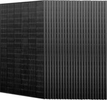 „JA Solar“ 445 W N tipo dvipusė stiklinė saulės baterija, visiškai juoda, 22,3 % efektyvumas, 24 vnt.