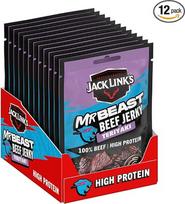 „Jack Links“ džiovinta jautiena „Teriyaki“ – 12 vnt. pakuotė (12 x 25 g) – džiovinti mėsos baltyminiai užkandžiai – baltyminiai užkandžiai, skirti sporto salėms, fitnesui ir aktyviam poilsiui gamtoje – amerikietiški maisto produktai – iš jautienos pagamin