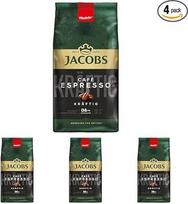 „Jacobs Café“ espreso kavos pupelės, 1 kg – stiprios, pikantiškos, „Arabica“ ir „Robusta“ pupelės, stiprumas 8/10, idealiai tinka espreso kavai (4 vnt. pakuotė)