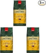 „Jacobs Café Crema Gold“ kavos pupelės, 1 kg – sodraus skonio, aromatingos, su vaisių natomis, „Arabica“ ir „Robusta“ pupelės, stiprumas 5/10, idealiai tinka „Café Crema“ (3 vnt. pakuotė)