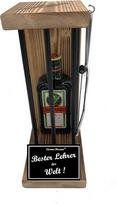 „Jägermeister“ dovanų idėjos mokytojams: atsisveikinimo rinkinys „Iron Reserve Black Edition“, užrašas „Black/W“, geriausiam pasaulyje mokytojui skirtas dovanų rinkinys su žolelių likeriu (1 x 0,35 l)