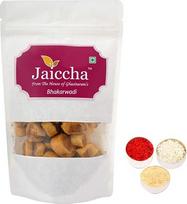 „Jaiccha Ghasitaram“ „Bhaidooj“ dovanos – „Bhakar Wadi“ 200 g, supakuota į baltą popierinį maišelį