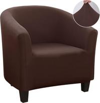 „Jaotto“ fotelio apsauga, elastingi fotelio užklotai, sofos užklotas, elastingas sofos užklotas, fotelio apsauga, skalbiama, nuimama, skirta klubiniam foteliui, kavinės kėdėms, poilsio foteliui (rudos spalvos, 1 vnt.)