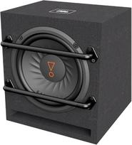 „JBL BassPro 8“ aktyvusis automobilių žemų dažnių garsiakalbių rinkinys su „Bass Reflex“ korpusu – 800 vatų „Harman Kardon“ žemų dažnių garsiakalbis, 8 colių | 20 cm, su 100 vatų RMS D klasės žemų dažnių stiprintuvu, įmontuotu į „Bass Reflex“ korpusą su a