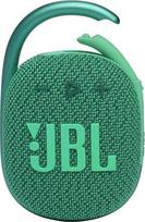 „JBL Clip 4 Eco“ „Bluetooth“ garsiakalbis, pagamintas iš perdirbtų medžiagų – žalias – atsparus vandeniui nešiojamas grotuvas su praktišku karabinu – iki 10 valandų belaidžio muzikos transliavimo