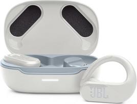 „JBL Endurance Peak 3“ belaidės aktyvios ausinės su IP68 atsparumu vandeniui ir iki 50 valandų baterijos veikimo trukme – baltos spalvos