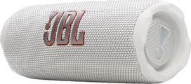 „JBL Flip 7“ belaidis nešiojamas „Bluetooth“ garsiakalbis, 16 valandų baterijos veikimo laikas, IP68 atsparumas vandeniui, dulkėms ir smūgiams, „JBL Pro Sound“ su „AI Boost“ technologija, „Auracast“ kelių garsiakalbių jungimas, baltos spalvos