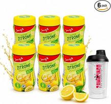 „Jeden Tag“ citrinų arbatos milteliai 6 x 400 g | Iš jų galima paruošti 8 l mažai kalorijų turinčios gaivinančios tirpios arbatos su vitaminu C | Greitai tirpsta, vaisinio skonio ir gaivina. Komplekte yra „Zama4Zingo“ maišytuvas