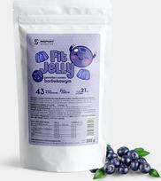 „Jellyfish without Sugar“ mėlynių skonio 301 g – želė milteliai, mažai kalorijų turintis desertas, 21 kcal vienoje porcijoje, desertais skirti milteliai