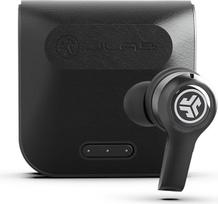 „JLab JBuds Air Executive Black“ – visiškai belaidės ausinės (30 valandų baterijos veikimo trukmė, du mikrofonai, jutiklinis valdymas)