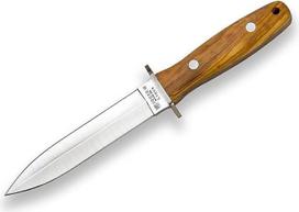 „Joker Full Tang“ surenkamasis peilis „Lince CO43“, 15 cm „MOVA“ ašmenys, alyvuogių medžio rankena, su odiniu dėklu, įrankiai žvejybai, stovyklavimui ir žygiams