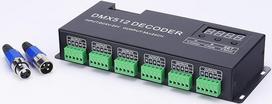 „JOYLIT“ 24 kanalų RGBW DMX LED dekoderis su skaitmeniniu ekranu | DC 5 V–24 V, 3 A/kanalas, 72 A, DMX512 dekoderis, RGB/RGBW LED valdiklis, 24 kanalų PWM DMX512 dimerio vairuotojas, skirtas įvairiaspalvėms šviesos juostoms