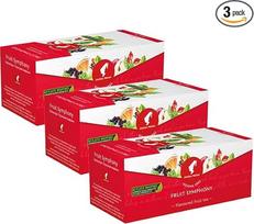 „Julius Meinl“ arbata – 25 arbatos maišeliai | Aukštos kokybės arbatos mišinys, suteikiantis aromatingą malonumą | Natūralūs ingredientai arbatos mėgėjams (vaisių skonio)