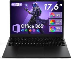 „Jumper“ nešiojamasis kompiuteris, 17,6 colių, procesorius N95, 16GB RAM, 512GB SSD + 128GB eMMC | 100 % sRGB FHD ekranas, apšviesta QWERTY klaviatūra su vokiškos klaviatūros plėvele, 7000 mAh, „Wi-Fi 6“, nešiojamasis kompiuteris studentams