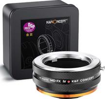 „K&F CONCEPT“ MD-FX IV PRO objektyvo adapteris su diafragmos žiedu, suderinamas su „Minolta“ MD serijos objektyvais ir „Fujifilm“ „Fuji X“ serijos fotoaparatais su „X FX“ jungtimi, matinio paviršiaus dizainas