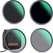 „K&F Concept“ ND filtrų rinkinys, 55 mm, neutralaus tankio filtrų rinkinys: ND4 + ND8 + ND64 + ND1000 ND filtrų komplektas