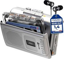 „K8“ kasetinis grotuvas – AM/FM radijas su kasetės grotuvu ir mikrofonu