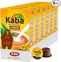 „Kaba Choco“ kapsulės, originalūs „Kaba“ kakavos milteliai, skirti „K-fee“ sistemoms, 96 kapsulės | Suderinamos su „K-fee“ ir „Aldi Expressi*“ | skanus šokoladinis gėrimas