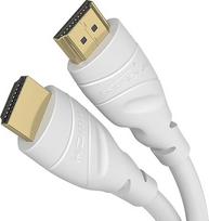 „KabelDirekt“ 4K HDMI kabelis – 20 m – baltas – skirtas PS5, „Blu-ray“, „Xbox“, „Switch“
