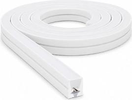„kalb LumaFlex 606“ LED silikoninis profilis „Freecut“, LED juostinė lempa, 5 m, LED juosta, 12 VDC, šilta balta, 3000 K, 696 lm/m, 6 x 6 mm, reguliuojamas šviesos stipris, IP65, baldų apšvietimas