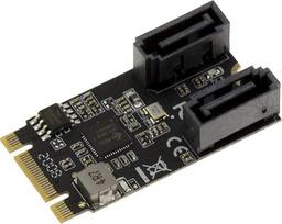„KALEA-INFORMATIQUE“ M.2 valdiklio plokštė (M2 NGFF), tipo „PCIe M“ arba „B+M“, su 2 „SATA 3.0“ 6Gbps prievadais ir „JMB582“ mikroschemų rinkiniu