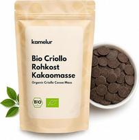 „Kamelur“ 500 g ekologiškos kakavos masės iš „Criollo“ kakavos pupelių – žaliavalgiškas maistas – ekologiška kakavos masė, veganiška ir be priedų –