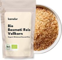 „Kamelur“ ekologiški „Basmati“ ryžiai su sveikais grūdais (5 kg) – aromatingi ekologiški „Basmati“ ryžiai be priedų – natūralūs, aromatingi ryžiai
