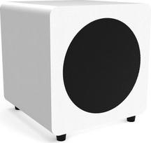 „Kanto SUB8VMW“ uždaras aktyvus žemų dažnių garsiakalbis | 300 W didžiausia galia | 8 colių žemų dažnių garsiakalbis | Vinilo apdaila | Matinė balta spalva