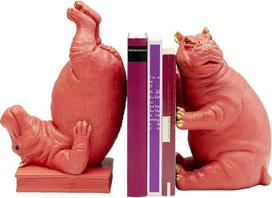 „Kare Design“ knygų atramos „Hippo“, rožinės spalvos, 2 vnt. rinkinys
