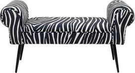 „Kare Design“ suoliukas „Wing Zebra“, pilkos spalvos, 100 x 35 x 54 cm, apmuštas suoliukas, 110 kg apkrova, prieškambaris, svetainė