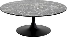 „Kare Schickeria Design“ kavos staliukas, juodas marmuro imitacijos, 120 cm skersmens, svetainės staliukas, plieninis rėmas, medinis stalviršis su marmuro imitacija, apvalus, 42 x 110 x 110 cm (aukštis x plotis x gylis)