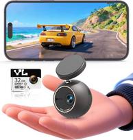 „KAWA Dash Cam 2K“ mini kulkinė vaizdo kamera su balso valdymu ir „Wi-Fi“ ryšiu, skirta automobiliui