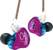 „keephifi“ KZ ZST ausinės su 1BA + 1DD garsiakalbiu, „HiFi KZ“ IEM ausinės su triukšmo slopinimu, laidinės, sodraus boso, stereo ausinės su nuimamu kabeliu, skirtos audiofilams (violetinės, be mikrofono)