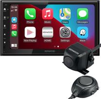 „KENWOOD DMX6523DABS“ 2-DIN moniregistratorius su „CMOS-320 Multi-View“ galinio vaizdo kamera – DAB+ automobilių radijo komplektas su „Apple CarPlay“, „Android Auto“ ir parkavimo pagalba
