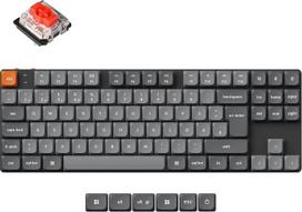 „Keychron K1 Max“ – ypač plona, individualiai pritaikoma mechaninė klaviatūra su QMK/VIA palaikymu, belaidžio ir laidinio ryšio galimybėmis, 2,4 G „Bluetooth“ ir RGB apšvietimu, klavišų keitimu veikimo metu, TKL formatu, DE-ISO išdėstymu, žemu profiliu ir